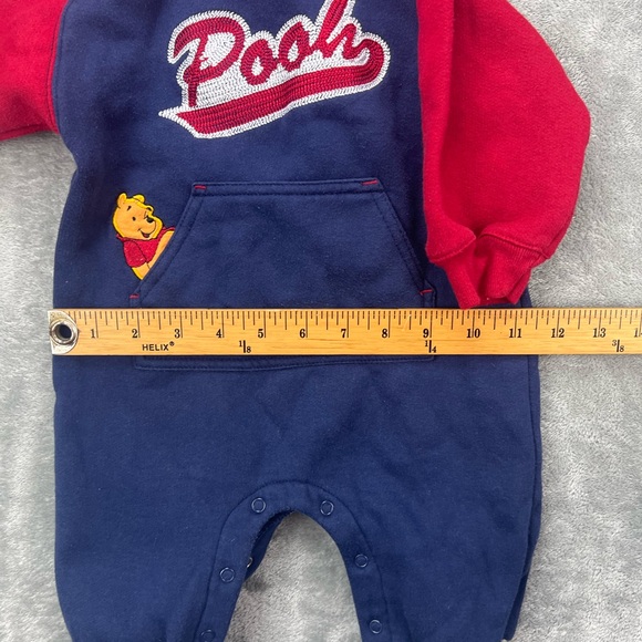 Vintage Disney Winnie the Pooh Baby Onesie Embroidered w/ Ears Cozy 12 Months - Picture 7 of 8